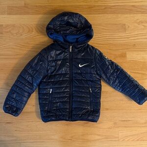 Nike Kids Dark Blue Puffer Jacket